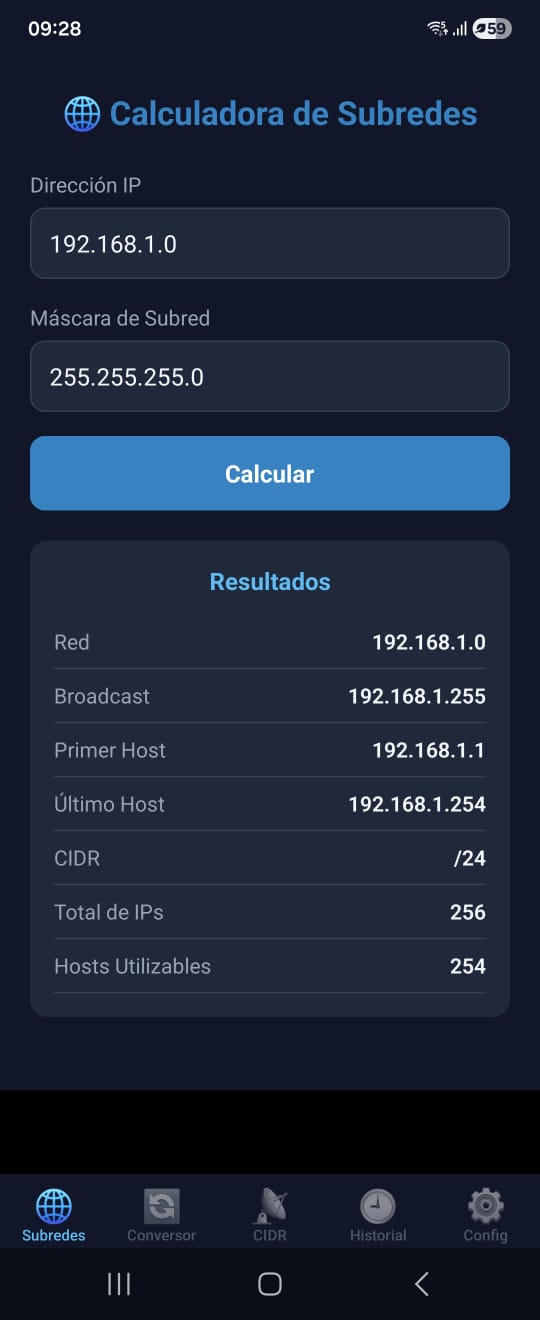 Calculadora de Subredes